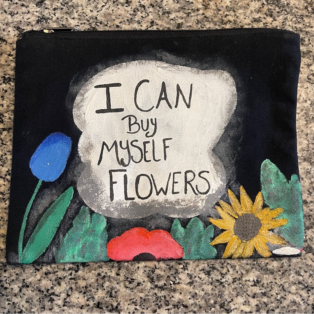 Hand Painted Stash Bag